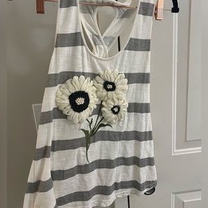 Anthropologie Pilcro floral tank top